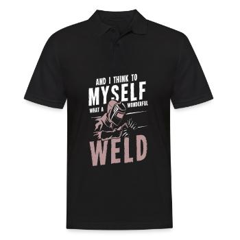 And I Think To Myself What A Wonderful Weld - Polo Homme - noir - Devant - Kai (181cm)