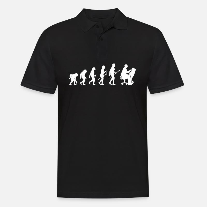 Évolution dentiste dentiste - Polo Homme - noir