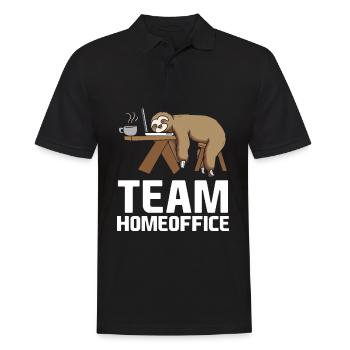 Team Home Office Sleeping Sloth Funny Lazy Sloth - Polo Homme - noir - Devant - Kai (181cm)