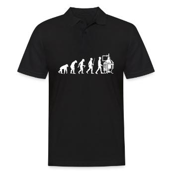 Brewery Evolution Beer - Men's Polo Shirt - black - Front - Kai (181cm)