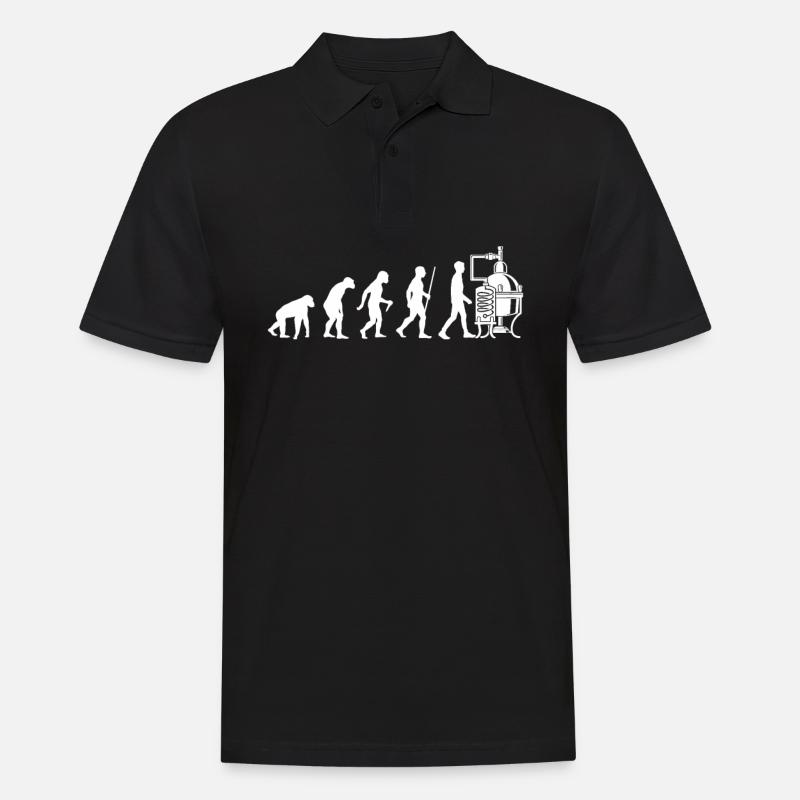 Brauerei Evolution Bier - Männer Poloshirt - Schwarz