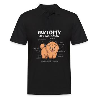 Anatomy Of A Chow Chow Dog Anatomy - Men's Polo Shirt - black - Front - Kai (181cm)