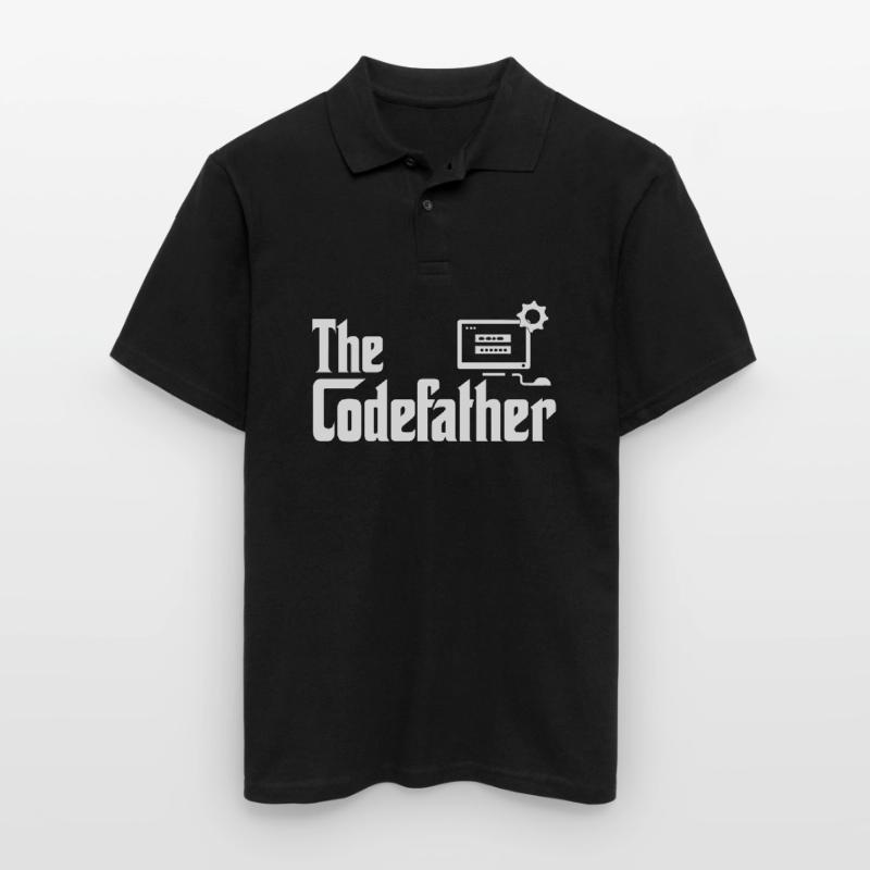 L’ordinateur codeur codeur développeur Codefather Polo Homme