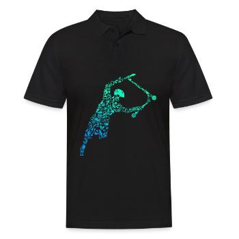 Scooter - Männer Poloshirt - Schwarz - Vorne - Kai (181cm)