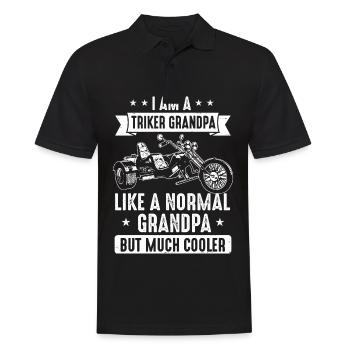 Triker grand-père comme un grand-père ordinaire mais plus cool - Polo Homme - noir - Devant - Kai (181cm)