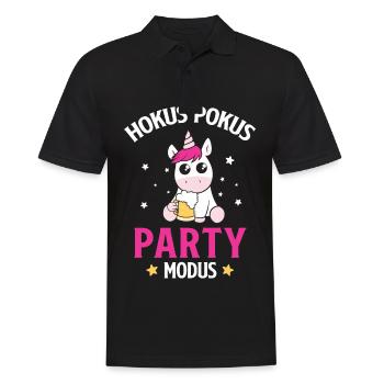Einhorn Bier Hokus Pokus Party Modus - Männer Poloshirt - Schwarz - Vorne - Kai (181cm)