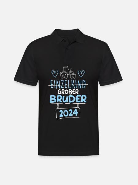 Großer Bruder 2024 - Männer Poloshirt - Schwarz