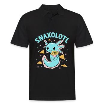 Snaxolotl Snack Nachos Axolotl - Männer Poloshirt - Schwarz - Vorne - Kai (181cm)