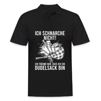 Ich Träume Dass Ich Ein Dudelsack Bin - Männer Poloshirt - Schwarz - Vorne - Kai (181cm)