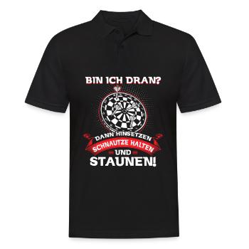 Est-ce mon tour de m’asseoir museau Hold étonnement - Polo Homme - noir - Devant - Kai (181cm)