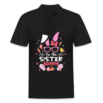 I’m The Sister Rabbit Easter Rabbit Lunettes de soleil à oreilles - Polo Homme - noir - Devant - Kai (181cm)