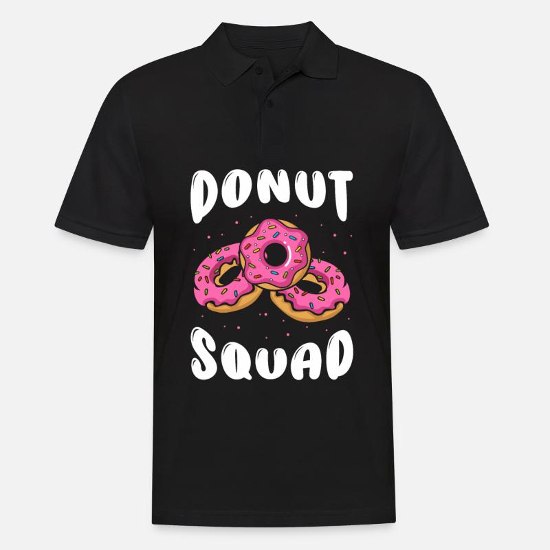 Donut Squad - Männer Poloshirt - Schwarz