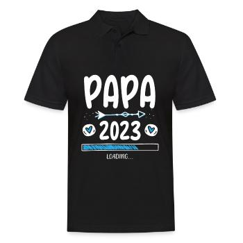 Papa 2023 Loading - Men's Polo Shirt - black - Front - Kai (181cm)