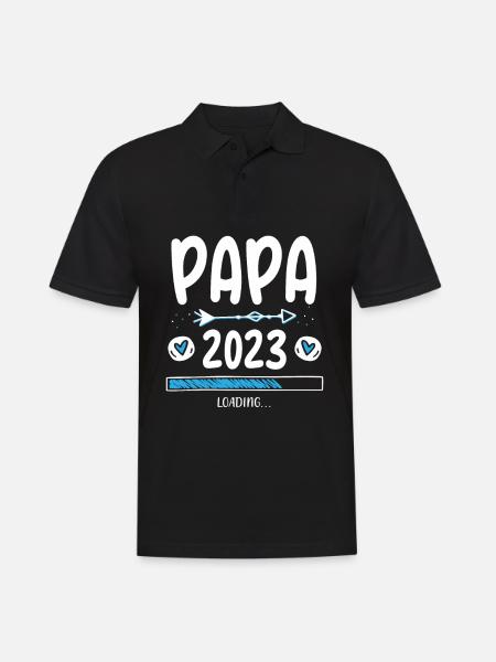 Papa 2023 Loading - Men's Polo Shirt - black