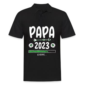 Papa 2023 Loading - Men's Polo Shirt - black - Front - Kai (181cm)