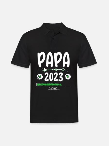 Papa 2023 Loading - Men's Polo Shirt - black