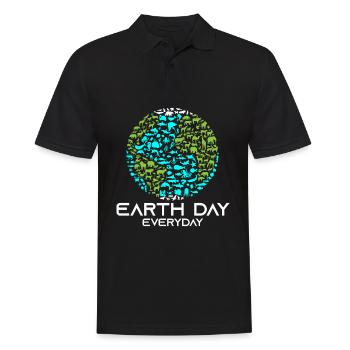 Jour de la Terre Tous les jours - Polo Homme - noir - Devant - Kai (181cm)