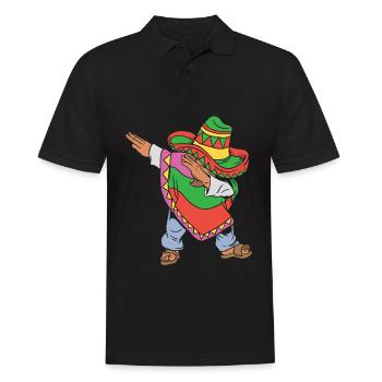 Dabbing Mexican Cinco De Mayo - Men's Polo Shirt - black - Front - Kai (181cm)