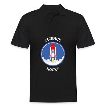 Science Rocks Informatiker Nerd - Männer Poloshirt - Schwarz - Vorne - Kai (181cm)