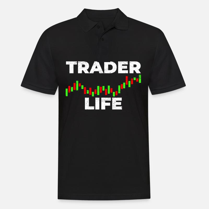 Day Trading Börse Trader - Männer Poloshirt - Schwarz