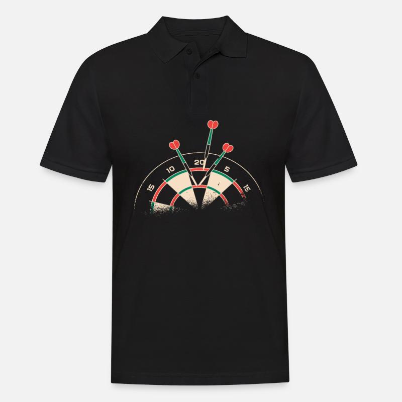 Fléchettes Fléchettes Fléchettes Fléchettes - Polo Homme - noir