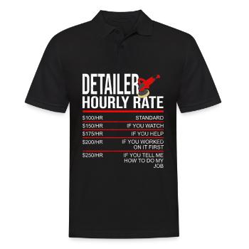 Car Detailer America Flag Car Detailing Expert - Men's Polo Shirt - black - Front - Kai (181cm)