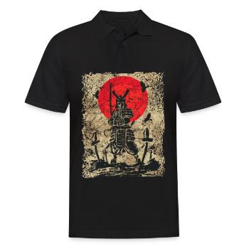 Swordsman Guerrier Samouraï Japonais - Polo Homme - noir - Devant - Kai (181cm)