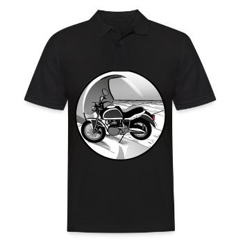 Motocyclette - Polo Homme - noir - Devant - Kai (181cm)
