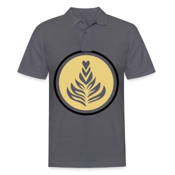 Kaffee Barista Cafe - Männer Poloshirt - Anthrazit - Vorne - Nico (186cm)