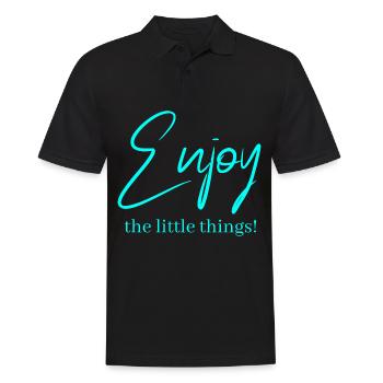 Enjoy the little things ! - Polo Homme - noir - Devant - Kai (181cm)