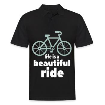 Vélo dit - Polo Homme - noir - Devant - Kai (181cm)