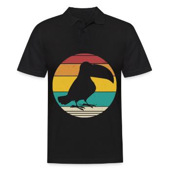 Vintage Toucan - Polo Homme - noir - Devant - Kai (181cm)