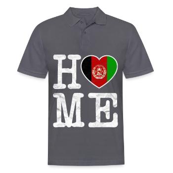 Drapeau de l'Afghanistan Pashto افغانستان Gift - Polo Homme - charbon - Devant - Nico (186cm)