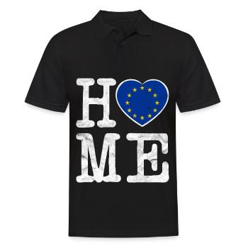 Drapeau de l'Union européenne cadeau de Bruxelles - Polo Homme - noir - Devant - Kai (181cm)