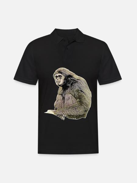 Gibbone - Polo da uomo - nero