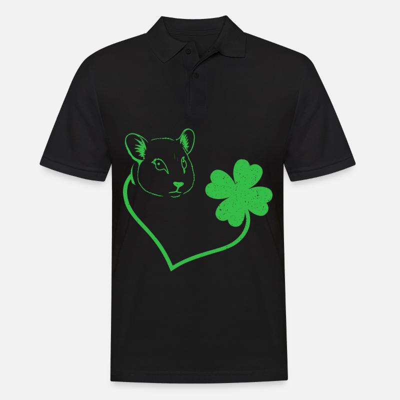 Hamster Cloverleaf Coeur Cloverleaf - Polo Homme - noir