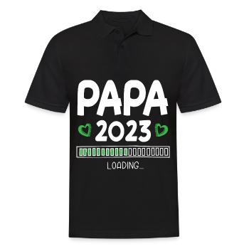 Papa 2023 Loading - Men's Polo Shirt - black - Front - Kai (181cm)