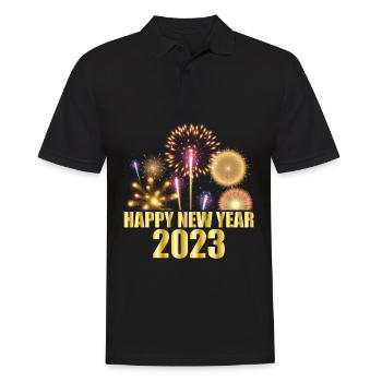 Bonne année 2023 - Polo Homme - noir - Devant - Kai (181cm)