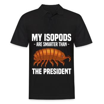 Asseln | Insekten Isopoden Tiere Assel Geschenke - Männer Poloshirt - Schwarz - Vorne - Kai (181cm)