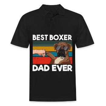 Best Boxer Dad Ever - Men's Polo Shirt - black - Front - Kai (181cm)