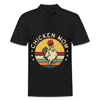 Maman poulet - Polo Homme - noir - Devant - Kai (181cm)