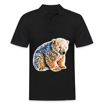 Ours polaire - Polo Homme - noir - Devant - Kai (181cm)