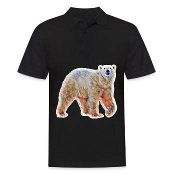 Ours polaire - Polo Homme - noir - Devant - Kai (181cm)