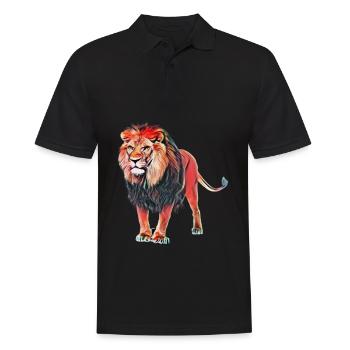 Lion - Polo Homme - noir - Devant - Kai (181cm)