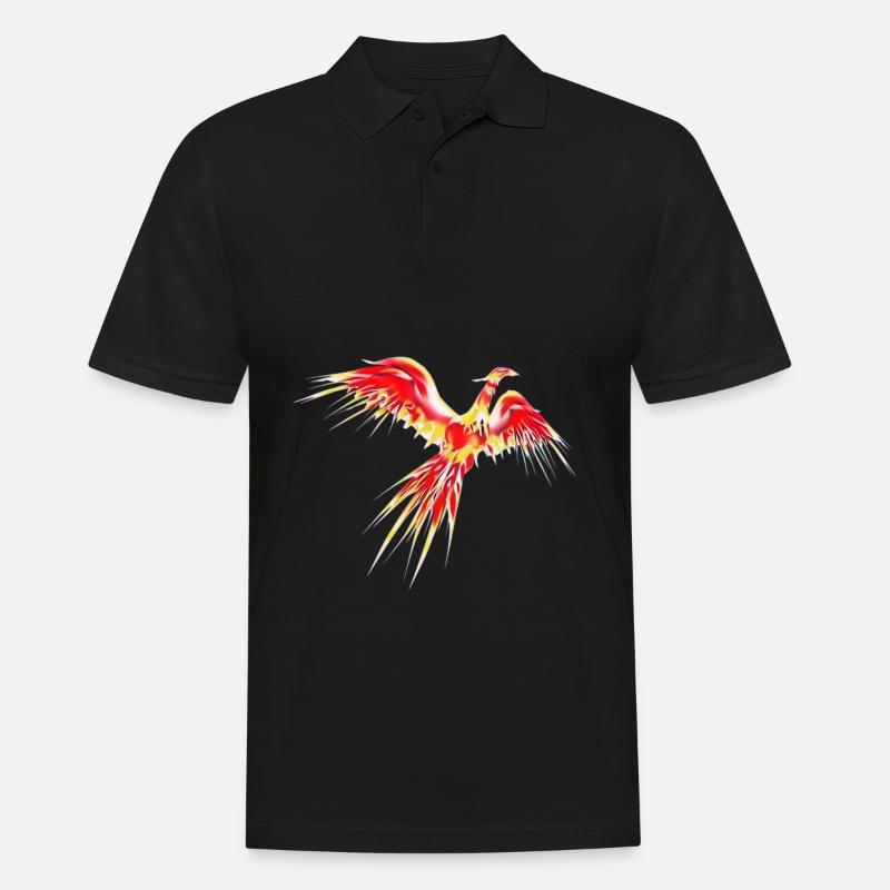 Phoenix - Männer Poloshirt - Schwarz