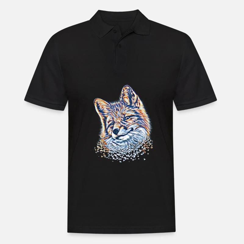 Fox - Men's Polo Shirt - black
