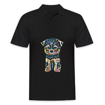 Yorkshire Terrier - Polo Homme - noir - Devant - Kai (181cm)