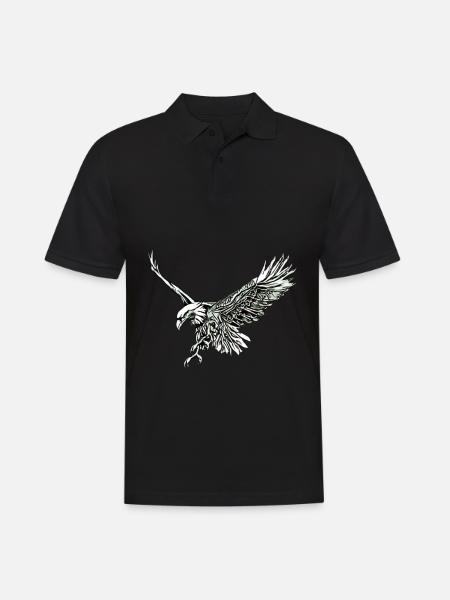 Eagle - Men's Polo Shirt - black