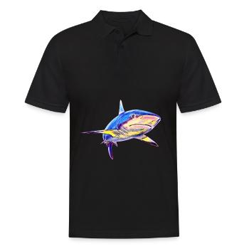 Requin - Polo Homme - noir - Devant - Kai (181cm)
