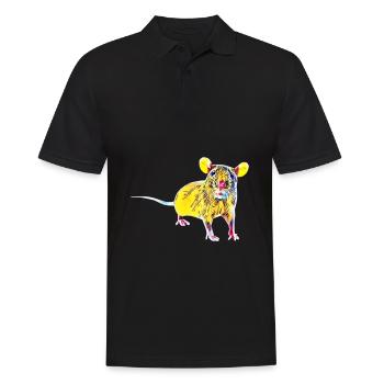Rat - Polo Homme - noir - Devant - Kai (181cm)